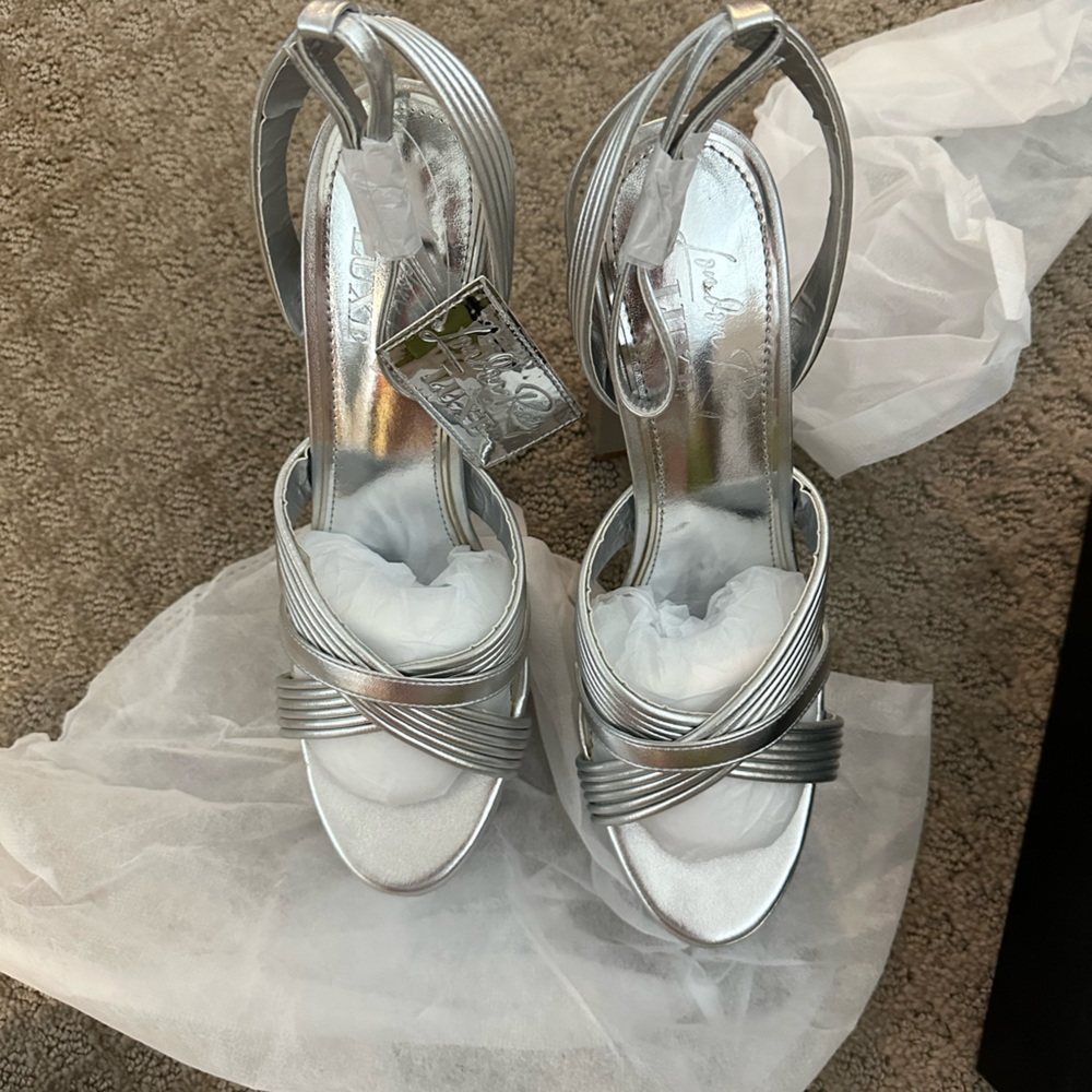 London Rag Platform Heels - Picture 6 of 6